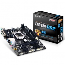 技嘉 H81M-DS2 1150全固态主板 打印口