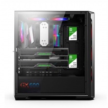 航嘉GX680H 台式电脑机箱支持360水冷游戏机箱钢化玻璃侧透