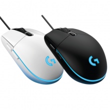 罗技 G102 游戏鼠标 黑白色RGB鼠标 电竞游戏鼠标
