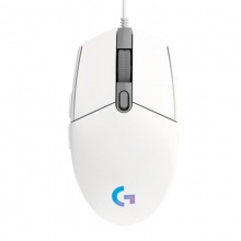 罗技 G102 游戏鼠标 黑白色RGB鼠标 电竞游戏鼠标