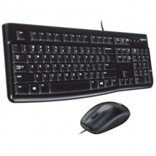 Logitech罗技MK120有线键盘鼠标套装 家用台式机电脑USB通用黑色