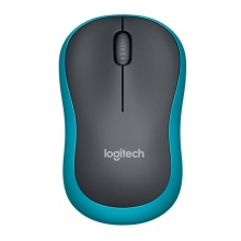 罗技（Logitech） M186无线鼠标 办公家用鼠标 蓝色