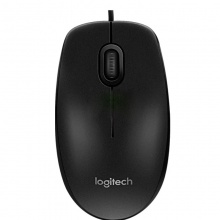 Logitech罗技M90 有线USB鼠标 即插即用 舒适可靠 笔记本台式机家用鼠标 黑色