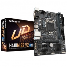 技嘉 H410M S2 V2 台式机电脑游戏小板LGA1200支10代CPU