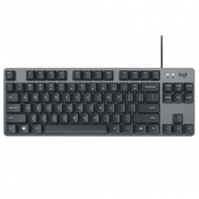 罗技（Logitech）K835 TKL 机械键盘 青轴-黑 有线键盘 游戏办公键盘