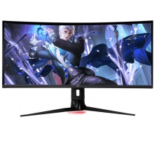 华硕ROG  XG349C 34.14英寸 1900R曲面超频180Hz 1ms灰阶响应G-Sync电竞显示器