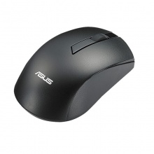华硕W2500 无线 办公键鼠套装 全尺寸 黑色 带无线2.4G接收器 USB键盘鼠标