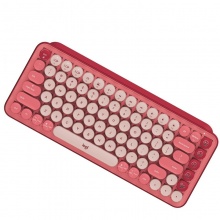 罗技POP KEYS无线机械键盘（电幻粉）游戏机械键盘