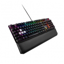 华硕ROG 游侠 竞技版 茶轴 机械有线游戏键盘 RGB背光键盘 104键 黑色