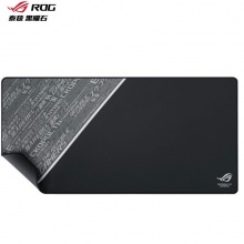 华硕 ROG泰毯黑曜石 鼠标垫大号游戏鼠标垫  电脑桌垫 天然橡胶 黑色
