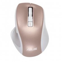 华硕 UX300PRO 有线办公鼠标 USB鼠标即插即用 DPI四挡可调 粉金色