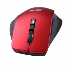 华硕 WT425 无线办公鼠标 人体工学鼠标 USB鼠标 红色