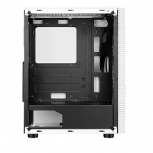 航嘉（Huntkey） GS450C 白机箱 台式DIY钢化玻璃侧透防尘水冷 ATX大板机箱背线