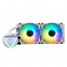 微星MAG CORELIQUID 240R V2白色 体式水冷CPU散热器ARGB神光同步