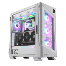 微星MPG VELOX 100R 刀锋TI 白色机箱台式机电脑全侧透ARGB