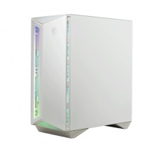 微星MPG 110R WHITE氪金枪2 白色家用游戏办公ATX机箱 全侧透明面板