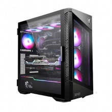 微星MPG VELOX 100R 刀锋 黑色机箱台式机电脑全侧透ARGB