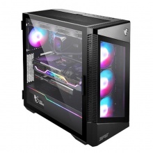 微星MPG VELOX 100R 刀锋 黑色机箱台式机电脑全侧透ARGB