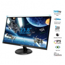 华硕VP249QGR 23.8英寸IPS 窄边框 144Hz 电竞游戏显示器