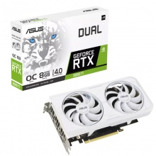 华硕DUAL-RTX3060TI-O8GD6X-WHITE白色 电竞游戏电脑独立显卡