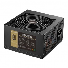 航嘉WD750K 直出金牌 额定750W 台式机电脑电源