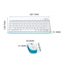 罗技MK245无线键套-白色
