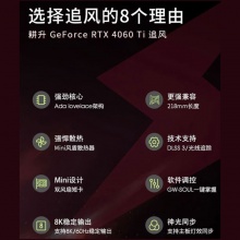 耕升耕升RTX4060TI追风-8G     二风扇 显卡 
