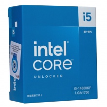 英特尔(Intel) 14代 CPU处理器 台式机 原盒 14600KF  CPU