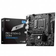 微星（MSI）PRO B760M-G DDR4 游戏电脑主板 支持CPU13400F/14400F/13490F (Intel B760/LGA 1700)