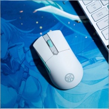 华硕(ASUS)天选游戏mini鼠标 无线三模 轻量化65g 对称手型 FPS英雄联盟LOL吃鸡鼠标 12000DPI RGB 月耀白