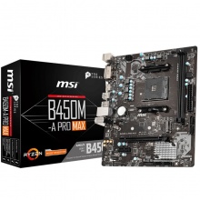 微星（MSI） B450M-A PRO MAX台式机电脑游戏主板 支持5500 5600G 5700X 5700G 