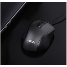 华硕(ASUS) UX300PRO 有线鼠标 办公鼠标 USB鼠标即插即用 DPI四挡可调 黑色