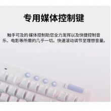 罗技（G）极光无线机械键盘 电竞游戏键盘 RGB灯效 87键三模连接 白色电脑笔记本女生 G715 GX-Tactile(类茶轴)