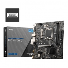 微星（MSI）PRO H610M-G DDR5电脑主板 支持CPU 14400F /13400F/13490F(INTEL H610/LGA1700)