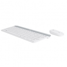 罗技（Logitech）MK470无线键鼠套装 无线键盘鼠标套装 电脑静音薄膜键盘办公差旅超薄便携紧凑 即插即用 全尺寸 MK470 白色
