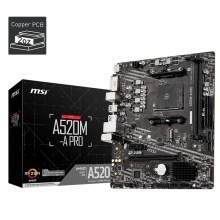 微星(MSI)A520M-A PRO DDR4电脑主板