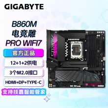 技嘉（GIGABYTE）B860M AORUS PRO WIFI7 主板 (Intel B860/LGA 1851）